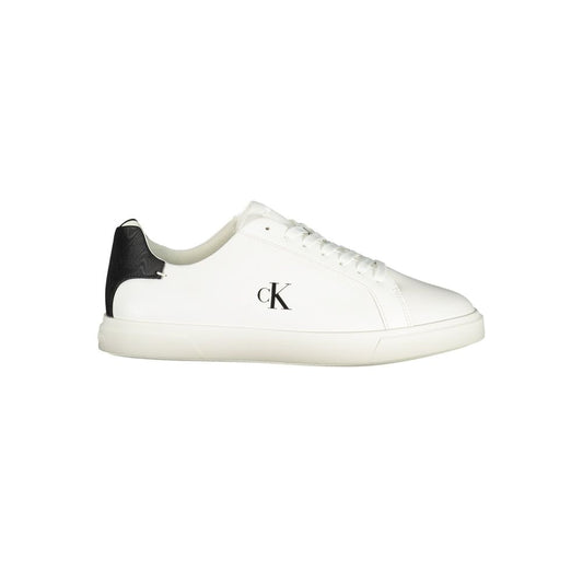 Calvin Klein Bianco Polyurethane Women Sneaker 1728,67403481248,Athletic - Sneakers - Shoes,Calvin Klein,EU36/US6,EU37/US7,EU38/US8,EU39/US9,EU40/US10,New with tags,Shoes,Sneakers - Shoes,White,Women