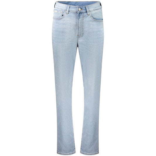Calvin Klein Azzurro Cotton Women Jeans 1728,67403481248,Blue,Calvin Klein,Clothing,Jeans Denim - Clothing,Mom Jeans - Jeans Denim - Clothing,New with tags,W25,W26,W27,W28,W29,W30,W31,Women