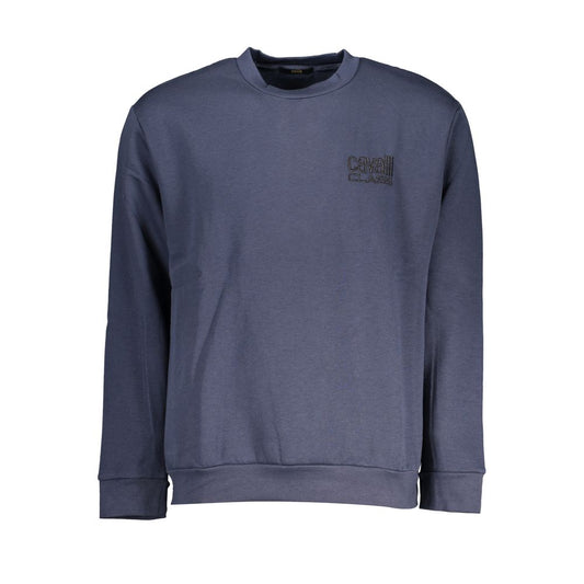 Cavalli Class Blue Polyester Men Sweatshirt