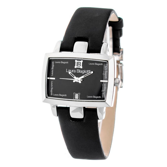 Laura Biagiotti Black Leather Dress Watch 1728,67434610848,Accessories,Black,Dress Watches - Watches - Accessories,Laura Biagiotti,Men,New with tags,Watches - Accessories