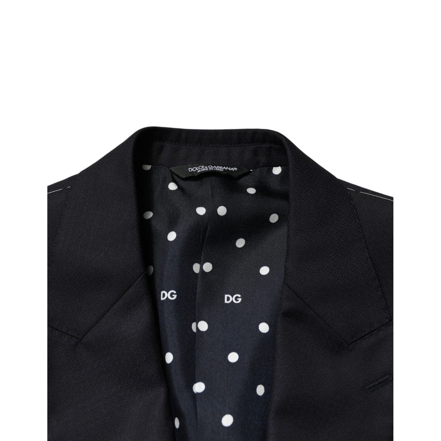 Dolce & Gabbana Black Wool Single Breasted Men 2 Piece Suit