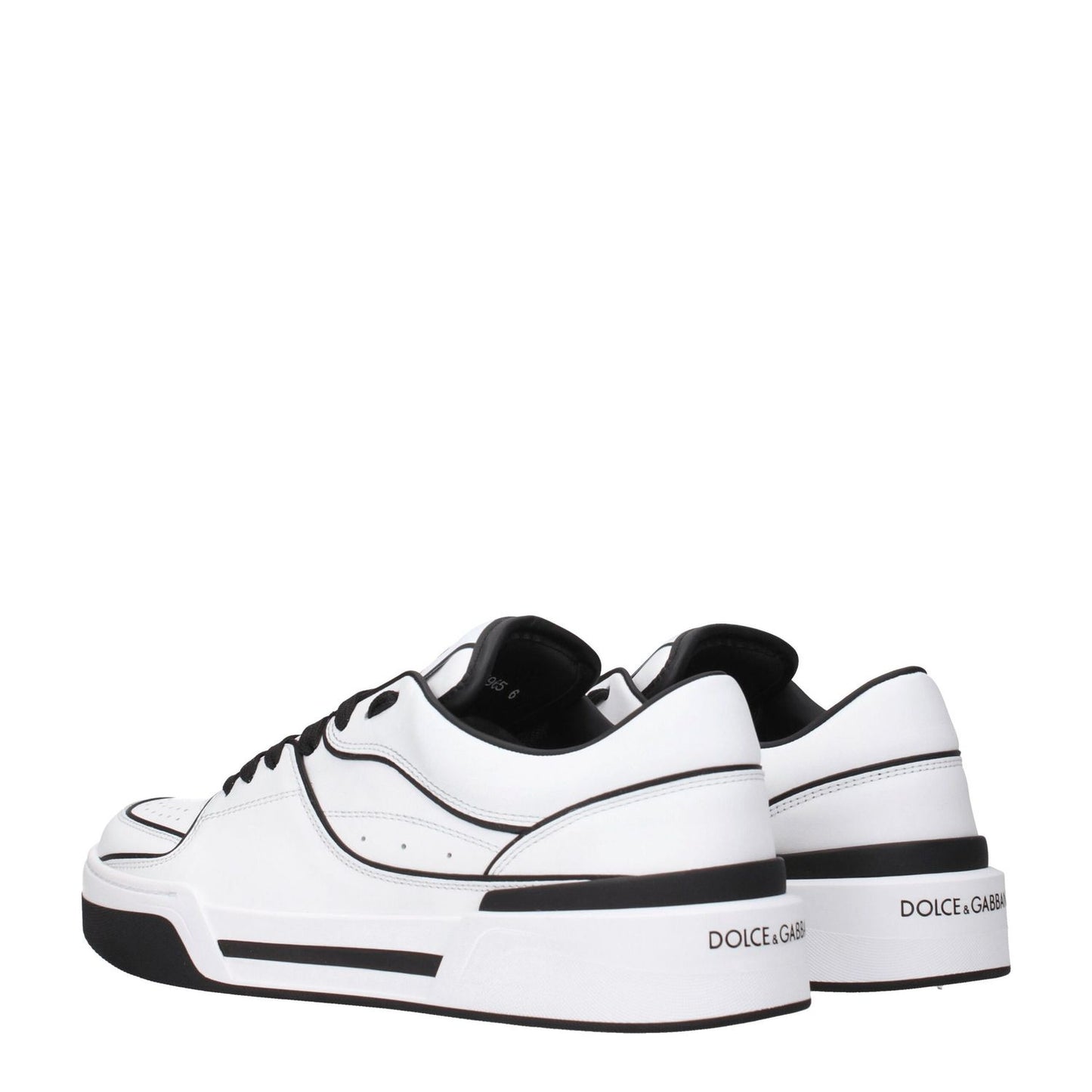 Dolce & Gabbana White Leather Sneakers