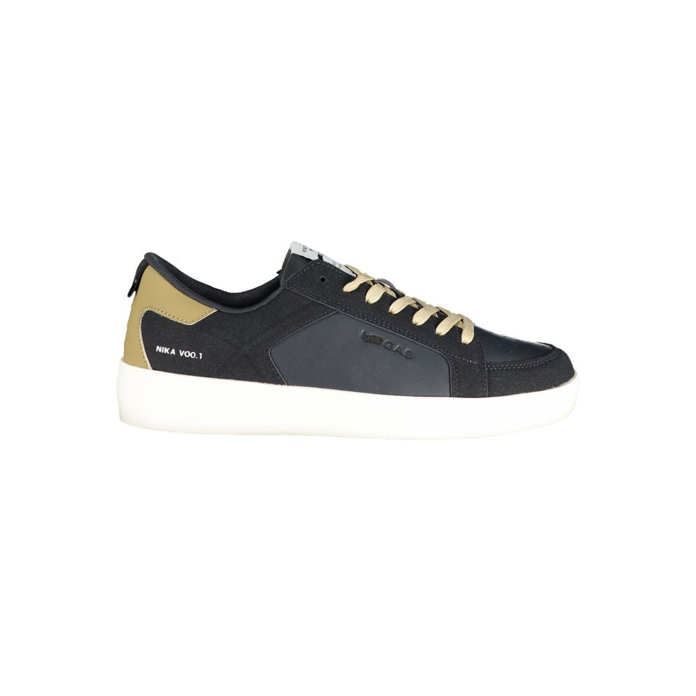 Gas Blue Polyurethane Men Sneaker 1728,67403481248,Athletic - Sneakers - Shoes,Blue,EU40/US7,EU42/US9,EU43/US10,EU44/US11,EU45/US12,Gas,Men,New with tags,Shoes,Sneakers - Shoes