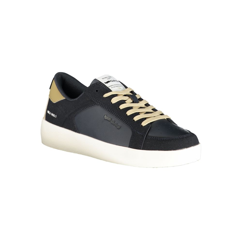 Gas Blue Polyurethane Men Sneaker 1728,67403481248,Athletic - Sneakers - Shoes,Blue,EU40/US7,EU42/US9,EU43/US10,EU44/US11,EU45/US12,Gas,Men,New with tags,Shoes,Sneakers - Shoes