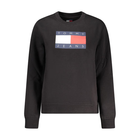 Tommy Hilfiger Black Cotton Women Sweatshirt 1728,67403481248,Black,Clothing,L,M,New with tags,S,Sweaters - Clothing,Sweatshirts - Sweaters - Clothing,Tommy Hilfiger,Women,XL,XS