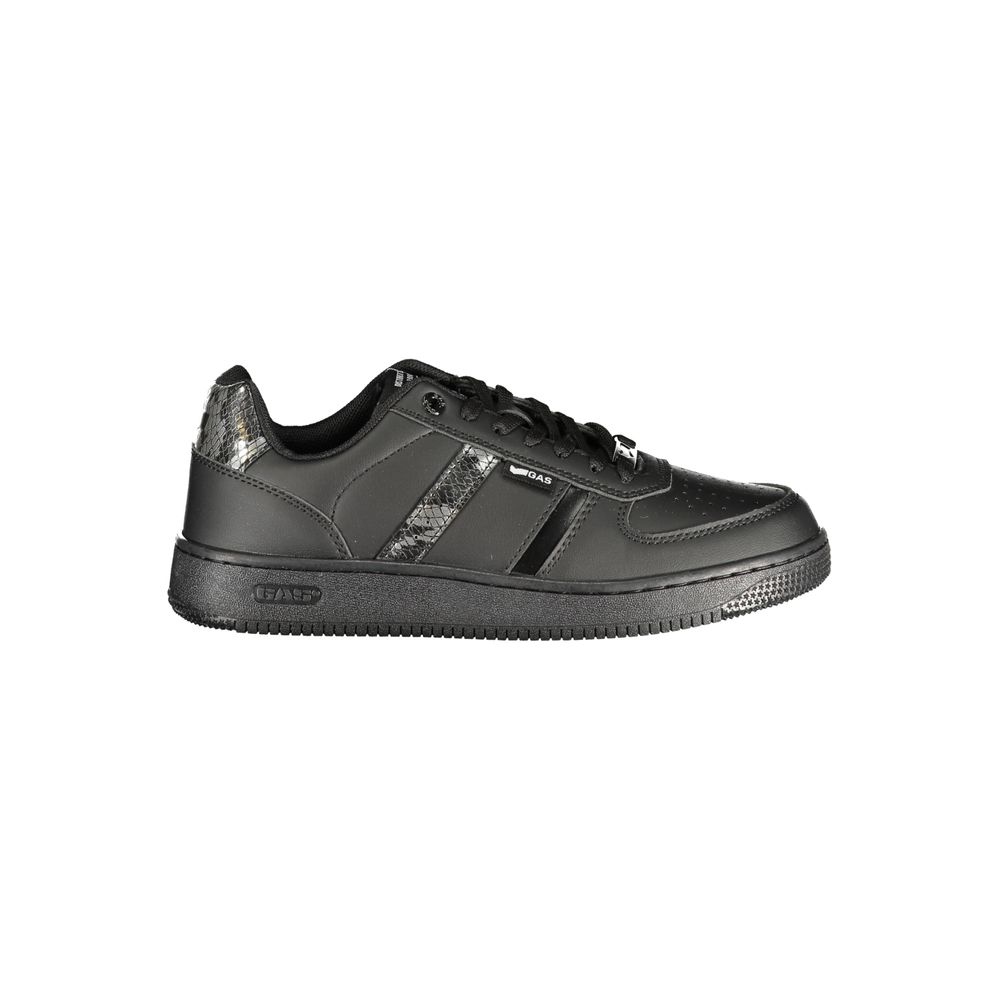 Gas Black Polyurethane Women's Sneaker 1728,67403481248,Athletic - Sneakers - Shoes,Black,EU35/US5,EU36/US6,EU37/US7,EU38/US8,EU39/US9,Gas,New with tags,Shoes,Sneakers - Shoes,Women