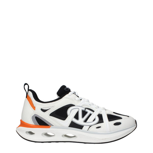 Valentino Garavani White Fabric Athletic Sneakers 1728,75667636384,Athletic - Sneakers - Shoes,EU40/US7,EU41/US8,EU42/US9,EU44/US11,Men,New with tags,Shoes,Sneakers - Shoes,Valentino Garavani,White
