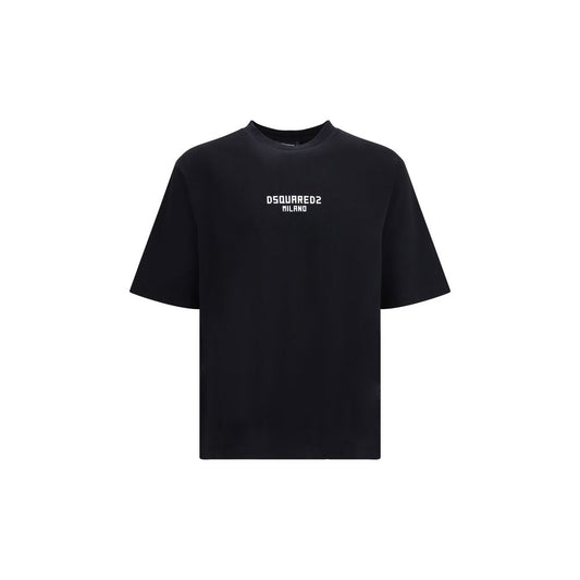 Dsquared² Black Cotton T-Shirt 1728,72470364320,Black,Clothing,Dsquared²,L,Men,New with tags,S,T-Shirts - Clothing,T-Shirts - T-Shirts - Clothing,XL