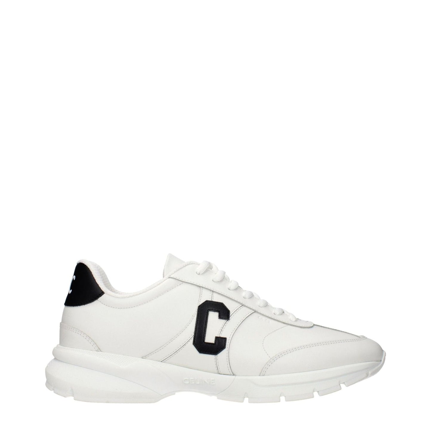 Celine White Leather Athletic Sneakers 1728,75667636384,Athletic - Sneakers - Shoes,Celine,EU45/US12,Men,New with tags,Shoes,Sneakers - Shoes,White