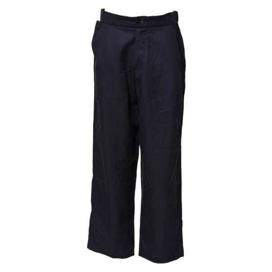 Levi's Navy Blue Straight High Waist Chino Casual Trouser Pants