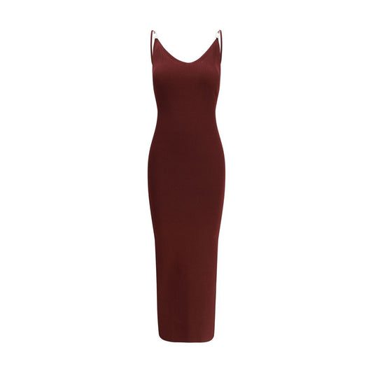 Versace Bordeaux Viscose Casual Dress 1728,72470364320,Bordeaux,Casual - Dresses - Clothing,Clothing,Dresses - Clothing,IT42 | L,IT44 | L,Midi - Dresses - Clothing,New with tags,Sleeveless - Dresses - Clothing,Versace,Women