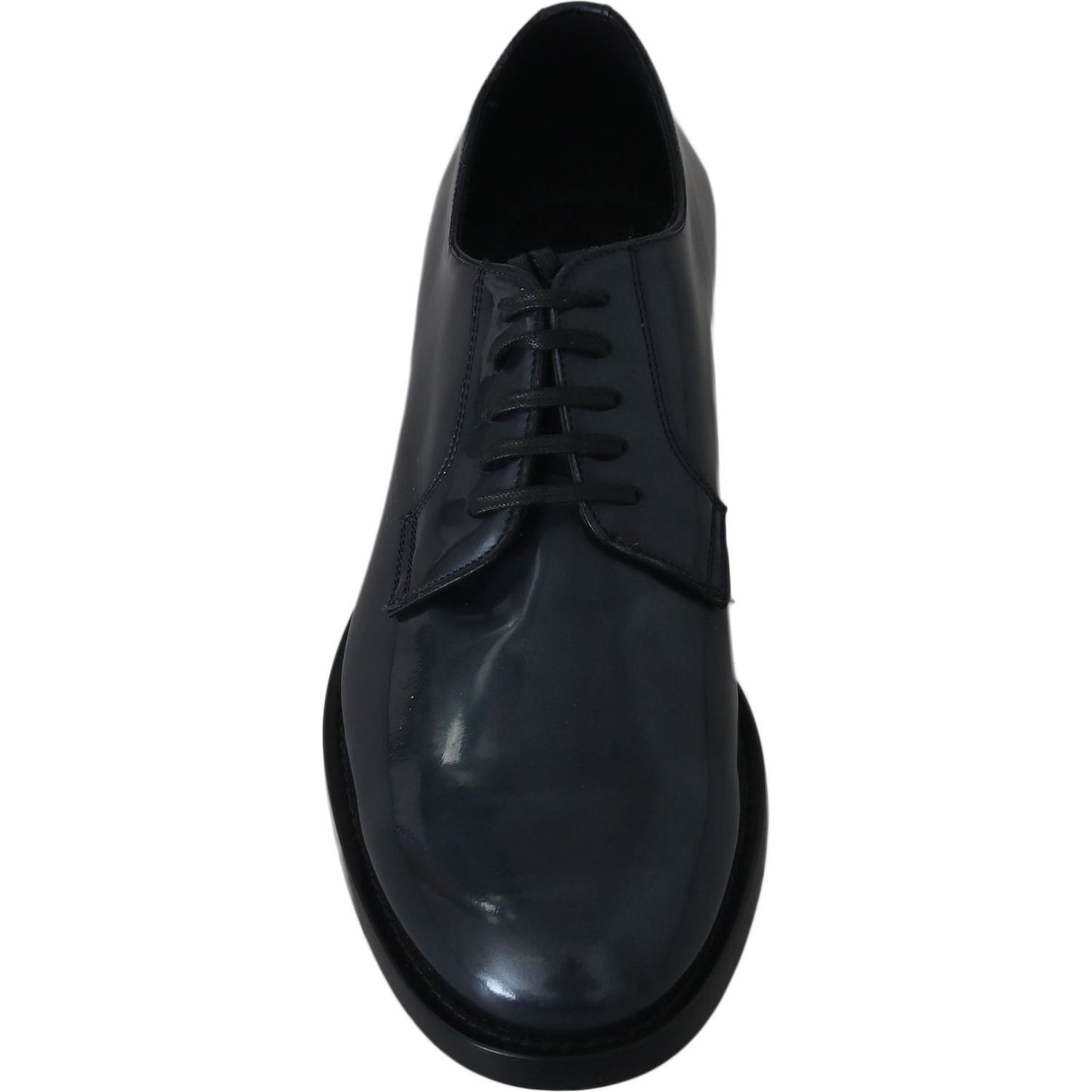 Dolce & Gabbana Elegant Blue Leather Derby Dress Shoes Dolce & Gabbana