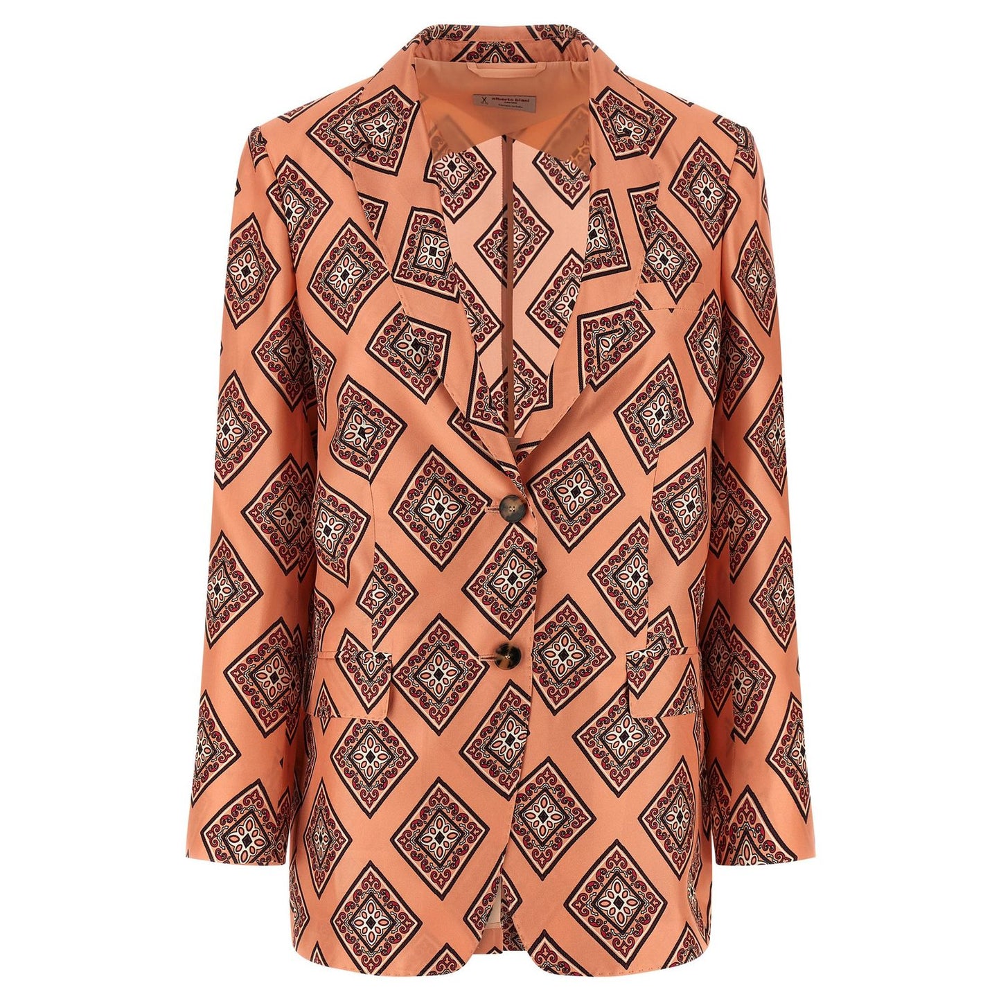 Alberto Biani Multicolor Silk Blazer