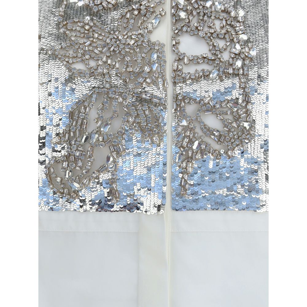 Alexander McQueen White Cotton Dress Shirt Alexander McQueen