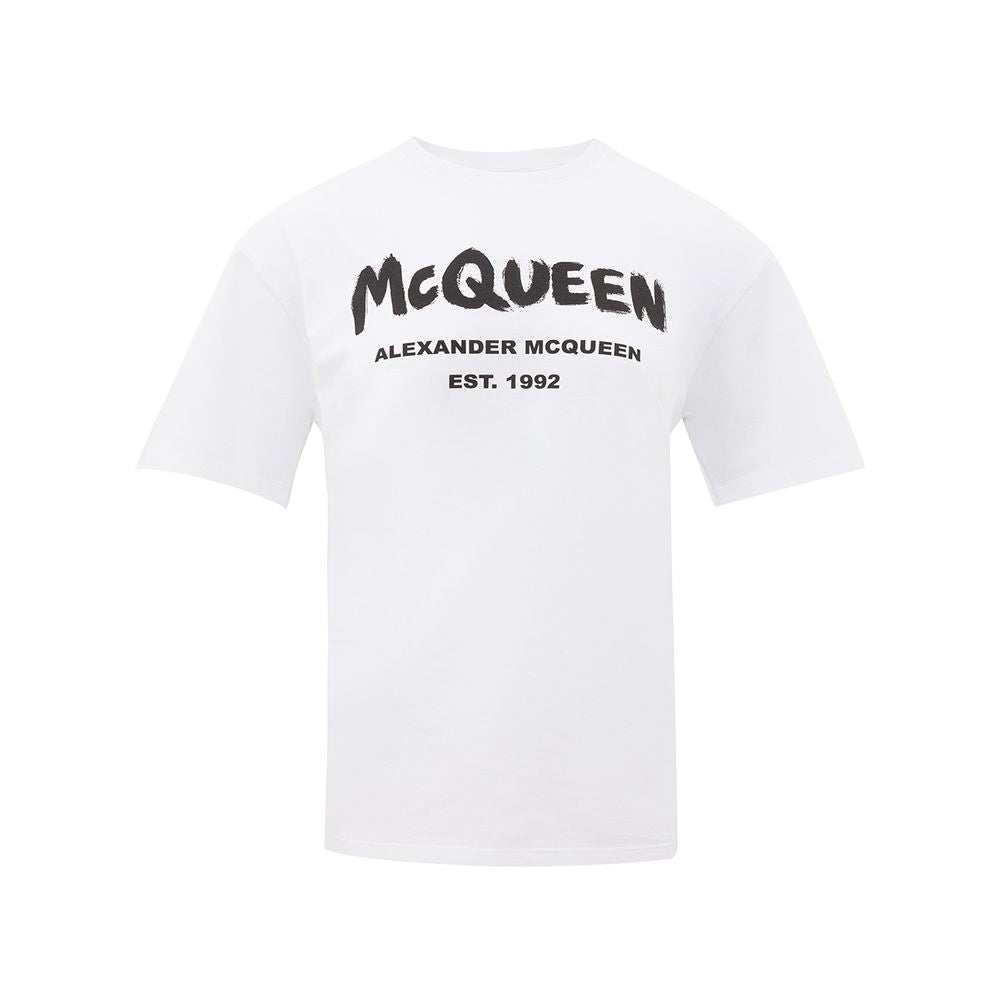 Alexander McQueen White Cotton T-Shirt Alexander McQueen