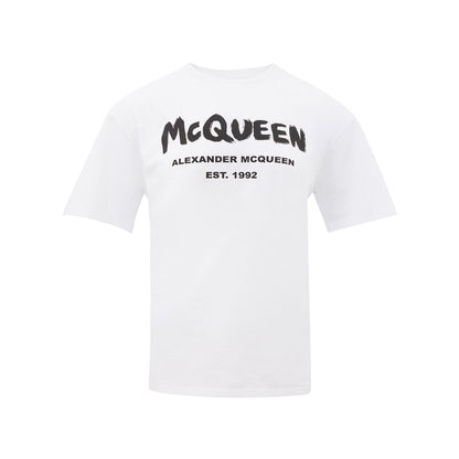 Alexander McQueen White Cotton T-Shirt Alexander McQueen
