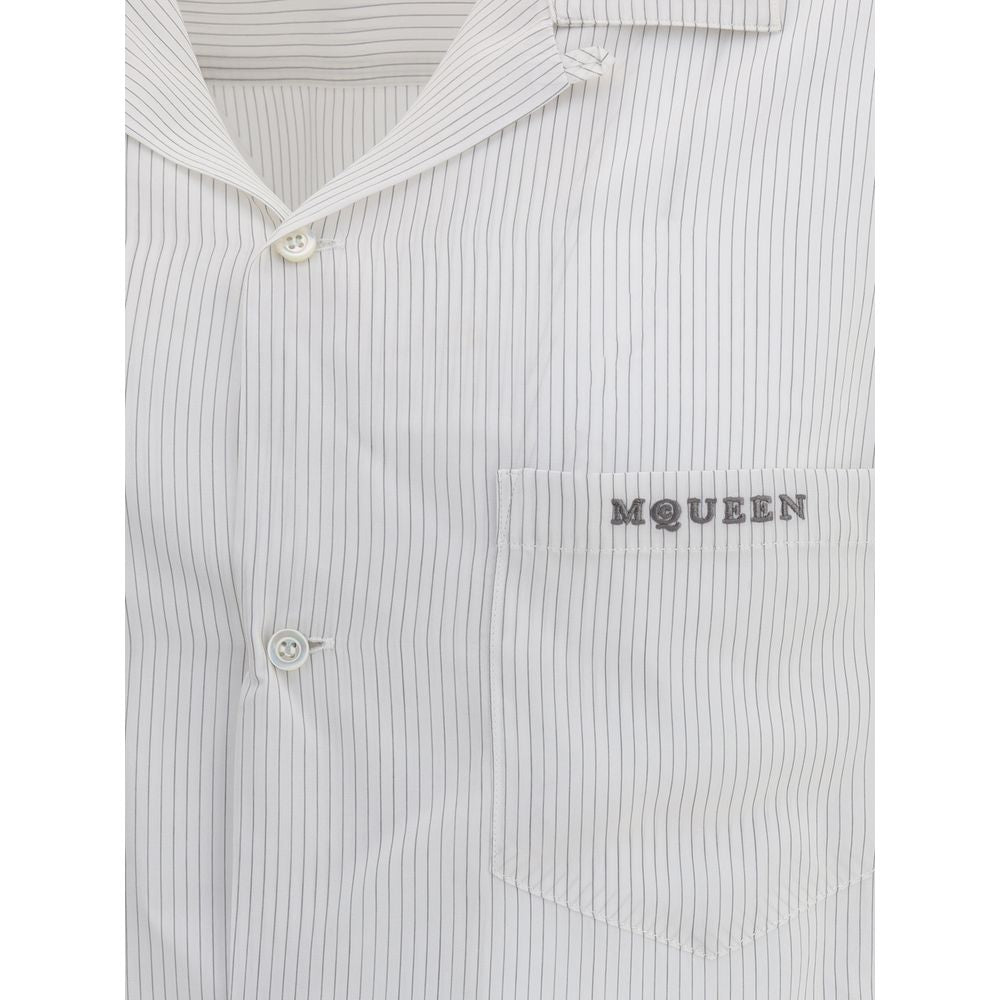 Alexander McQueen White Viscose Pattern Shirt Alexander McQueen