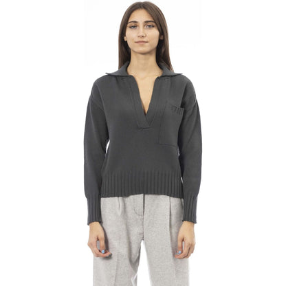 Alpha Studio Sweaters AD8362BE_9002MUSCHIO,Alpha Studio,Cardigans - Women - Clothing,Category-Clothing,Clothing,Gender-Women,Green,Made in Italy,Subcategory-Cardigans,Subcategory-Sweaters,Sweaters,Sweaters - Women - Clothing,true,Women,Women > Clothing,wo