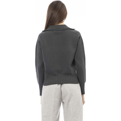 Alpha Studio Sweaters AD8362BE_9002MUSCHIO,Alpha Studio,Cardigans - Women - Clothing,Category-Clothing,Clothing,Gender-Women,Green,Made in Italy,Subcategory-Cardigans,Subcategory-Sweaters,Sweaters,Sweaters - Women - Clothing,true,Women,Women > Clothing,wo