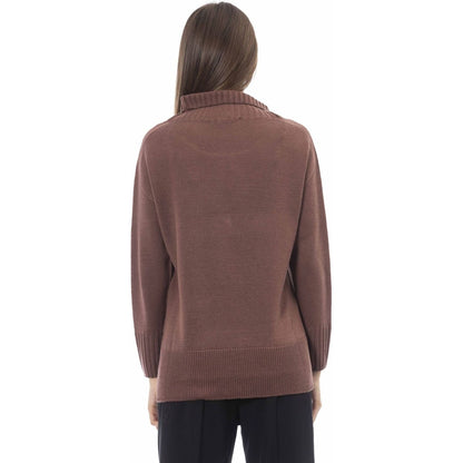 Alpha Studio Sweaters AD8400HE_5022CIOCCOLATO,Alpha Studio,Brown,Category-Clothing,Clothing,Gender-Women,Made in Italy,Subcategory-Sweaters,Subcategory-Sweatshirts,Subcategory-Tops,Sweaters,Sweaters - Women - Clothing,true,Women,Women > Clothing,Women > C