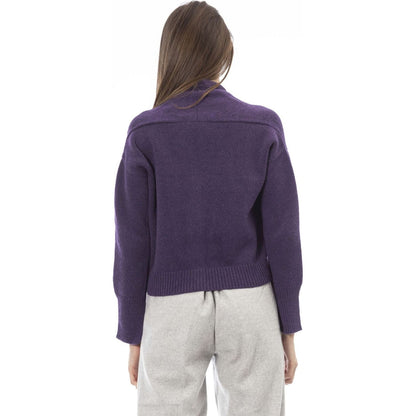 Alpha Studio Sweaters AD8631EE_9003VIOLA,Alpha Studio,Category-Clothing,Clothing,Gender-Women,Made in Italy,Subcategory-Sweaters,Subcategory-Sweatshirts,Subcategory-Tops,Sweaters,Sweaters - Women - Clothing,true,Violet,Women,Women > Clothing,Women > Cloth