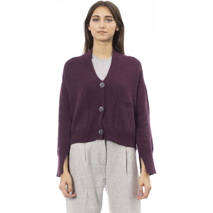 Alpha Studio Sweaters AD8631EE_9004MOSTO,Alpha Studio,Category-Clothing,Clothing,Gender-Women,Made in Italy,Red,Subcategory-Sweaters,Subcategory-Sweatshirts,Subcategory-Tops,Sweaters,Sweaters - Women - Clothing,true,Women,Women > Clothing,Women > Clothing