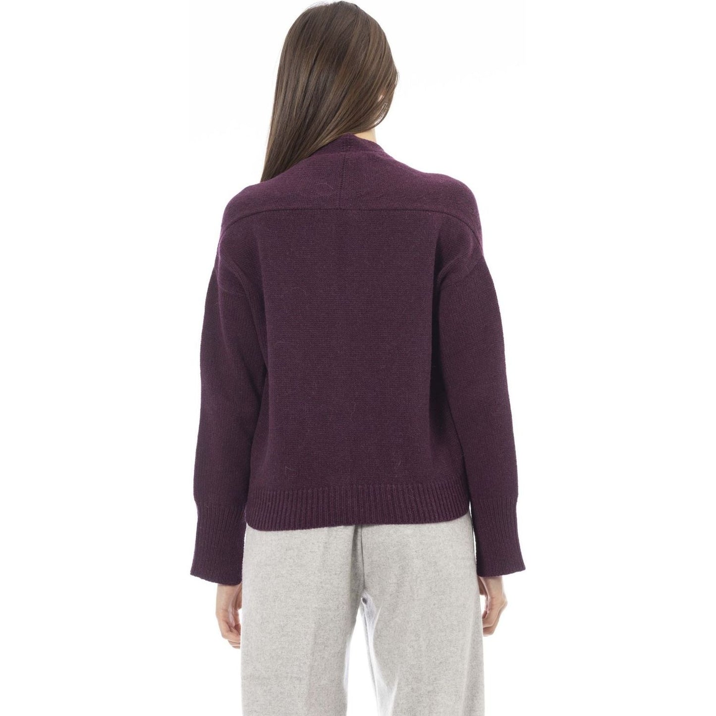 Alpha Studio Sweaters AD8631EE_9004MOSTO,Alpha Studio,Category-Clothing,Clothing,Gender-Women,Made in Italy,Red,Subcategory-Sweaters,Subcategory-Sweatshirts,Subcategory-Tops,Sweaters,Sweaters - Women - Clothing,true,Women,Women > Clothing,Women > Clothing