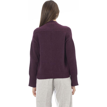 Alpha Studio Sweaters AD8631EE_9004MOSTO,Alpha Studio,Category-Clothing,Clothing,Gender-Women,Made in Italy,Red,Subcategory-Sweaters,Subcategory-Sweatshirts,Subcategory-Tops,Sweaters,Sweaters - Women - Clothing,true,Women,Women > Clothing,Women > Clothing