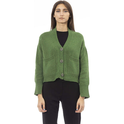Alpha Studio Sweaters AD8631EE_911,Alpha Studio,Category-Clothing,Clothing,Gender-Women,Green,Made in Italy,Subcategory-Sweaters,Subcategory-Sweatshirts,Subcategory-Tops,Sweaters,Sweaters - Women - Clothing,true,Women,Women > Clothing,Women > Clothing > T