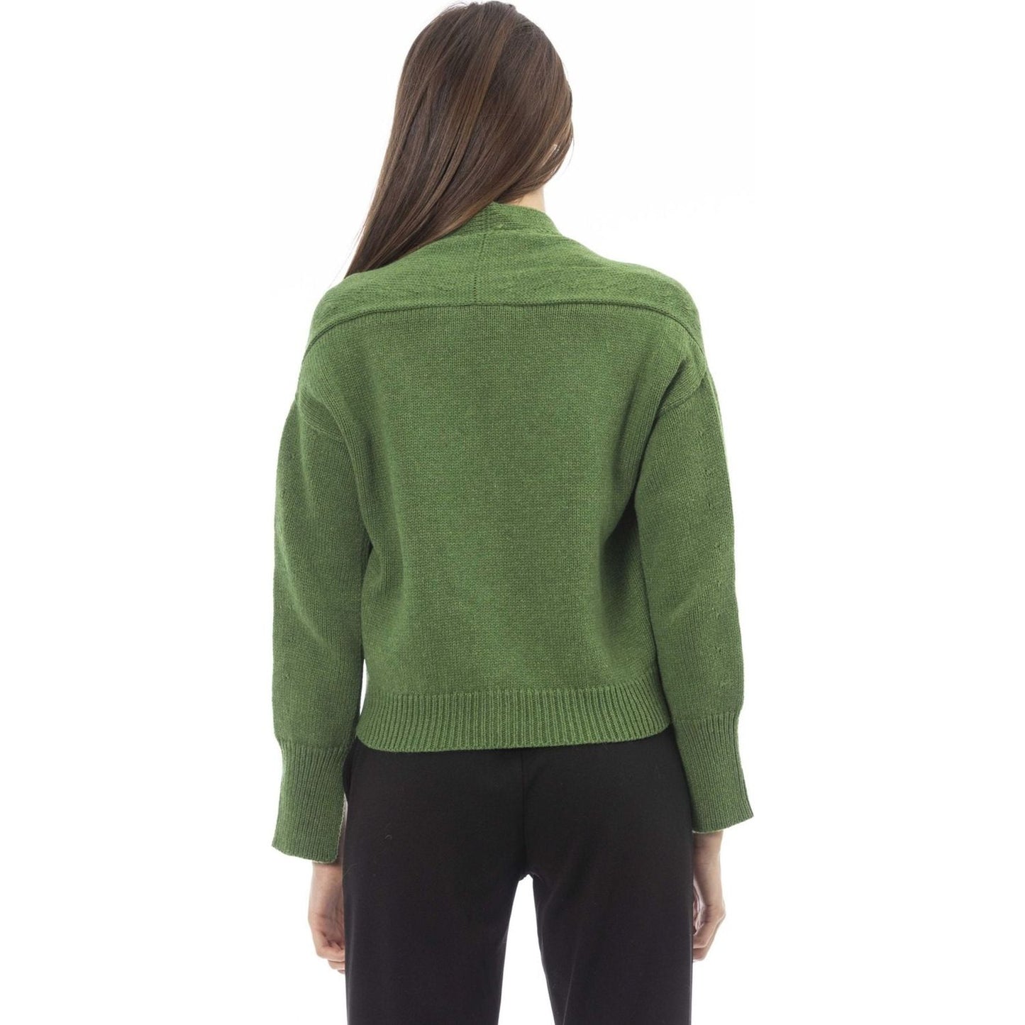 Alpha Studio Sweaters AD8631EE_911,Alpha Studio,Category-Clothing,Clothing,Gender-Women,Green,Made in Italy,Subcategory-Sweaters,Subcategory-Sweatshirts,Subcategory-Tops,Sweaters,Sweaters - Women - Clothing,true,Women,Women > Clothing,Women > Clothing > T