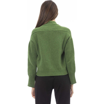 Alpha Studio Sweaters AD8631EE_911,Alpha Studio,Category-Clothing,Clothing,Gender-Women,Green,Made in Italy,Subcategory-Sweaters,Subcategory-Sweatshirts,Subcategory-Tops,Sweaters,Sweaters - Women - Clothing,true,Women,Women > Clothing,Women > Clothing > T