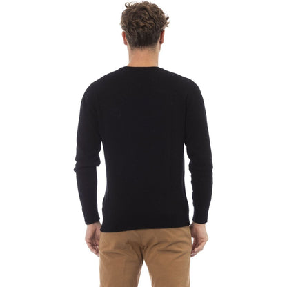 Alpha Studio Sweaters Alpha Studio,AU016C_9000NERO,Black,Category-Clothing,Clothing,Gender-Men,Made in Italy,Men,Men > Clothing,Subcategory-Sweaters,Sweaters,Sweaters - Men - Clothing,true,women >Bags,women>accessorries