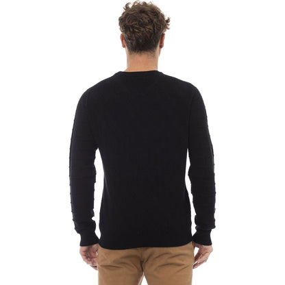 Alpha Studio Sweaters Alpha Studio,AU01C_1001NERO,Black,Category-Clothing,Clothing,Gender-Men,Made in Italy,Men,Men > Clothing,Subcategory-Sweaters,Sweaters,Sweaters - Men - Clothing,true,women >Bags,women>accessorries
