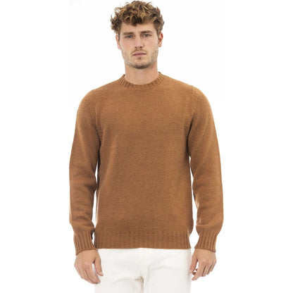 Alpha Studio Sweaters Alpha Studio,AU7611CP_9002CAMMELLO,Brown,Category-Clothing,Clothing,Gender-Men,Made in Italy,Men,Men > Clothing,Men > Clothing > Topwear,Subcategory-Sweaters,Subcategory-Sweatshirts,Subcategory-Tops,Sweaters,Sweaters - Men - Clothing