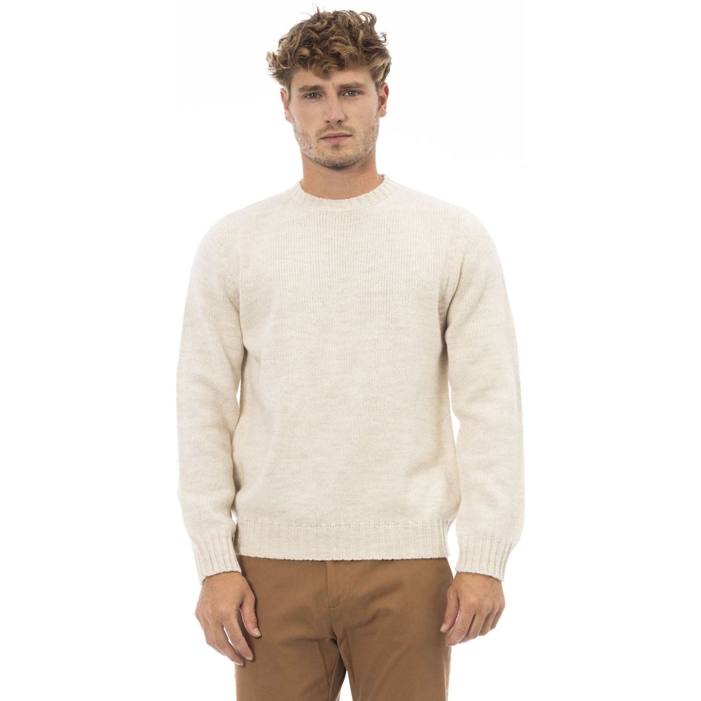 Alpha Studio Sweaters Alpha Studio,AU7611CP_9003PANNA,Brown,Category-Clothing,Clothing,Gender-Men,Made in Italy,Men,Men > Clothing,Subcategory-Sweaters,Sweaters,Sweaters - Men - Clothing,true,women >Bags,women>accessorries