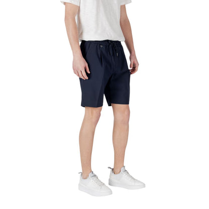 Antony Morato Blue Polyester Bermuda Shorts