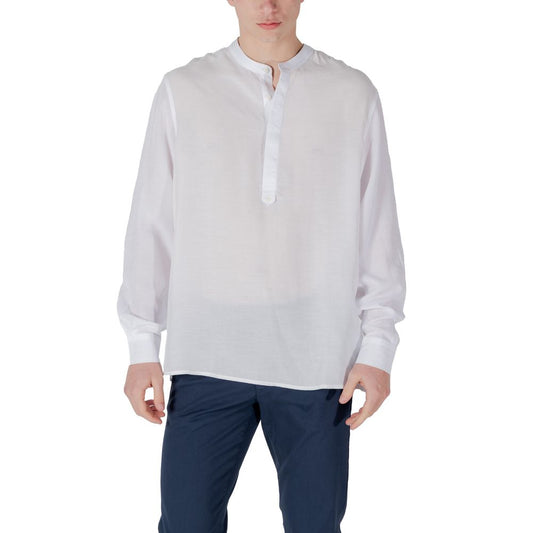 Antony Morato White Lyocell Shirt Antony Morato