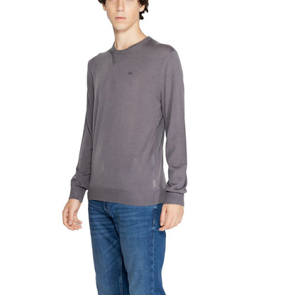 Armani Exchange Gray Wool Sweatshirt 1728,71956299936,Armani Exchange,Clothing,Gray,IT44 | S,Men,New with tags,Sweaters - Clothing,Sweatshirts - Sweaters - Clothing