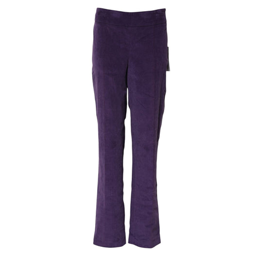 BENCIVENGA Purple High Waisted Flared Pants 1728,67345645728,BENCIVENGA,Clothing,Flared Pants - Pants - Clothing,IT46|XL,Jeans & Pants - Women - Clothing,Material: 50% Virgin Wool 30% Viscose 20% Elastane,New with tags,Pants - Clothing,Purple,Women,Women