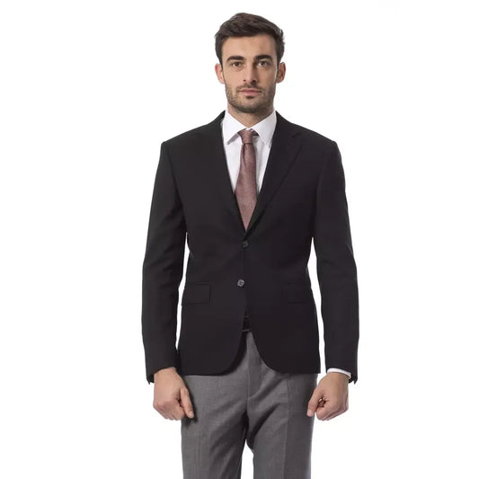 Billionaire Italian Couture Black Wool Blazer 1728,67400106144,Billionaire Italian Couture,Black,Blazers - Suits & Blazers - Clothing,Clothing,IT50 | L,Men,New with tags,Suits & Blazers - Clothing