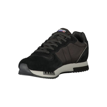 Blauer Black Polyurethane Men Sneaker 1728,67403481248,Athletic - Sneakers - Shoes,Black,Blauer,EU40/US7,EU44/US11,EU45/US12,Men,New with tags,Shoes,Sneakers - Shoes
