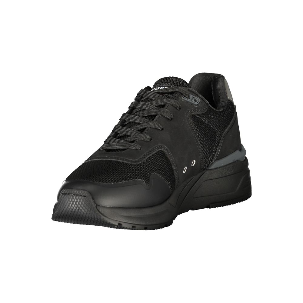 Blauer Nero Polyester Men Sneaker 1728,67403481248,Athletic - Sneakers - Shoes,Black,Blauer,EU40/US7,EU44/US11,Men,New with tags,Shoes,Sneakers - Shoes