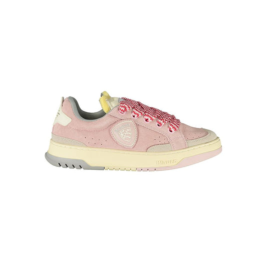 Blauer Rosa Polyurethane Women Sneaker 1728,67403481248,Blauer,EU36/US6,EU37/US7,EU38/US8,EU39/US9,EU40/US10,EU41/US11,Low Tops - Sneakers - Shoes,New with tags,Pink,Shoes,Sneakers - Shoes,Women