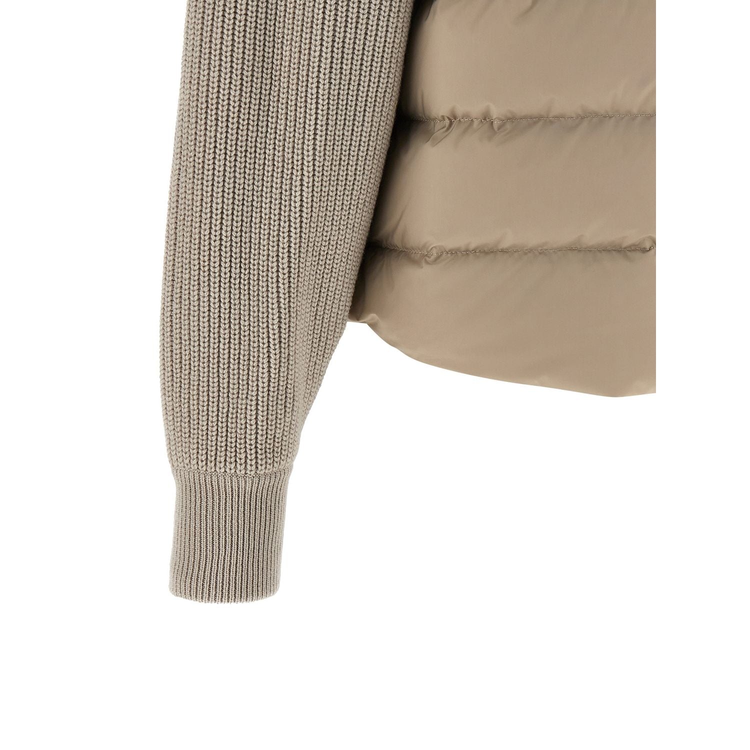 Brunello Cucinelli Beige Polyester Shell Jacket