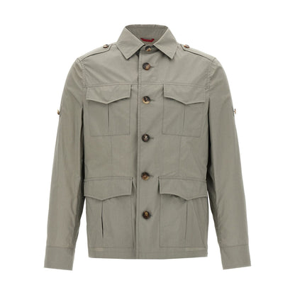 Brunello Cucinelli Bicolor Cotton Shell Jacket
