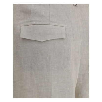 Brunello Cucinelli Linen Pants 1728,67465543840,Beige,Brunello Cucinelli,Casual Pants - Pants - Clothing,Clothing,New with tags,Pants - Clothing,W42,Women