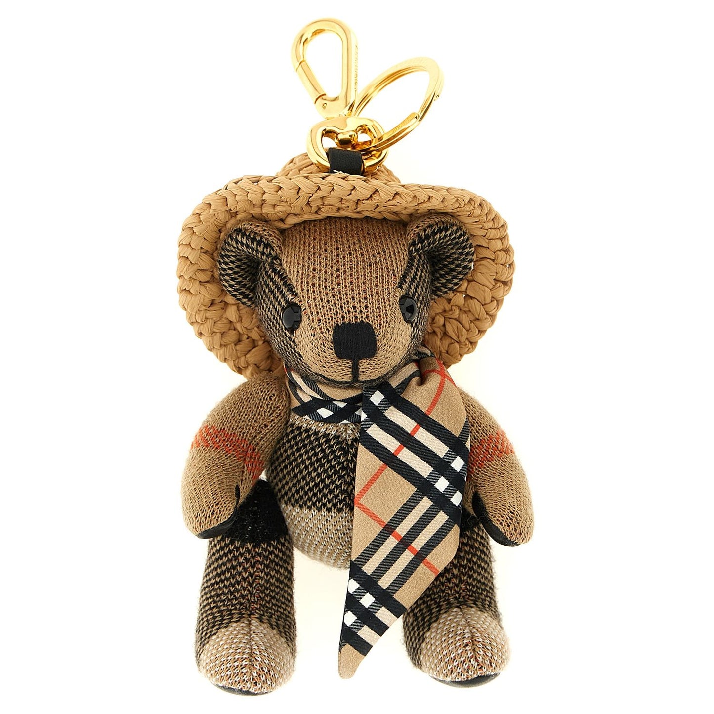 Burberry Beige Wool Keychain