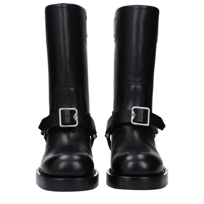 Burberry Black Leather Boots