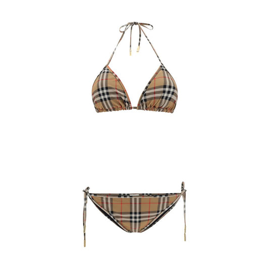 Burberry Brown Polyamide Bikini 1728,72470364320,Bikinis - Swimwear - Clothing,Brown,Burberry,Clothing,L,M,New with tags,S,Swimwear - Clothing,Women