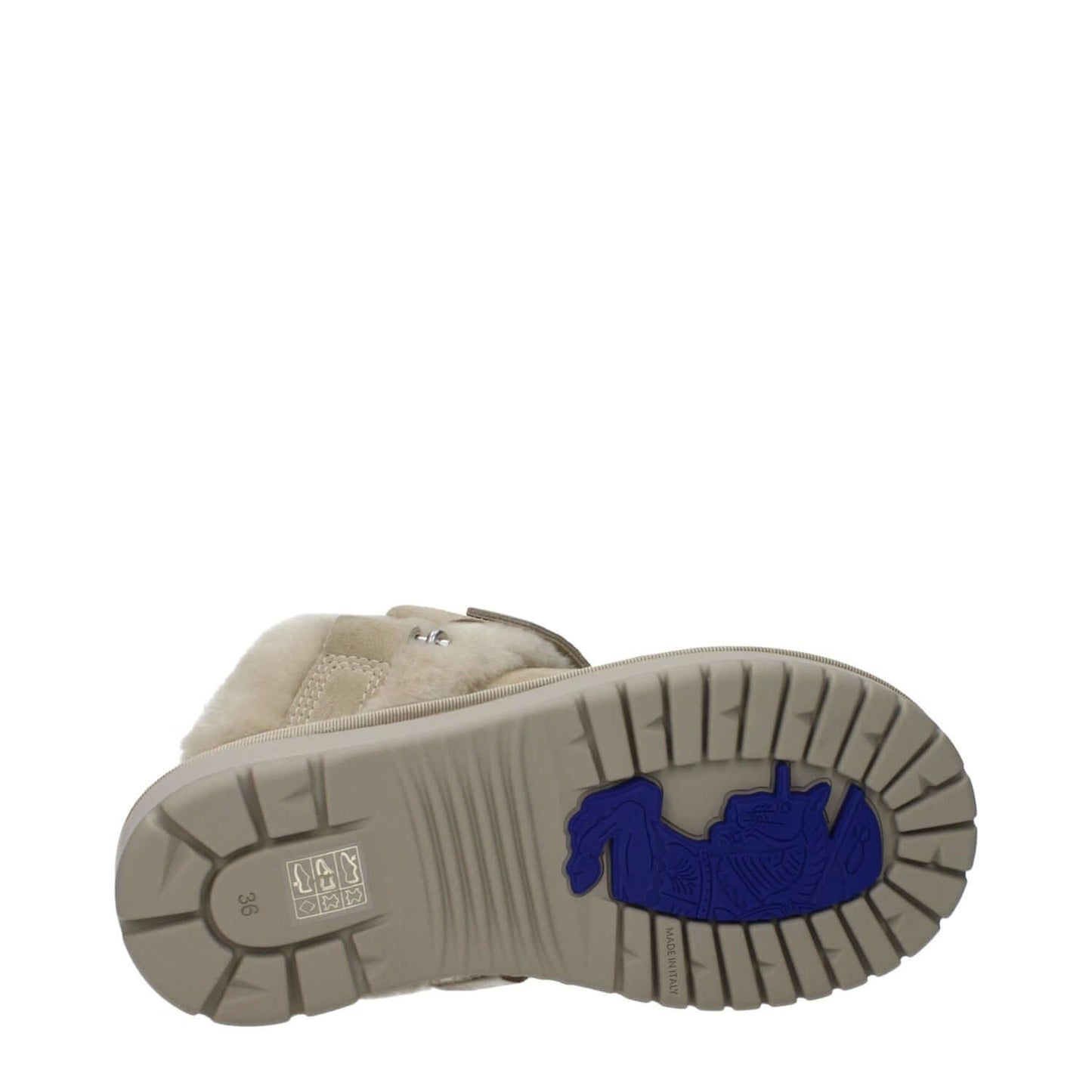 Burberry Green Leather Slippers